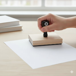 カスタムスタイル用に設計された4" x 5"木製スタンプ ラバースタンプ