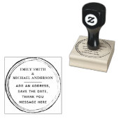 カスタムスタンプカスタム文字素朴グランジヴィンテージ ラバースタンプ (押印)