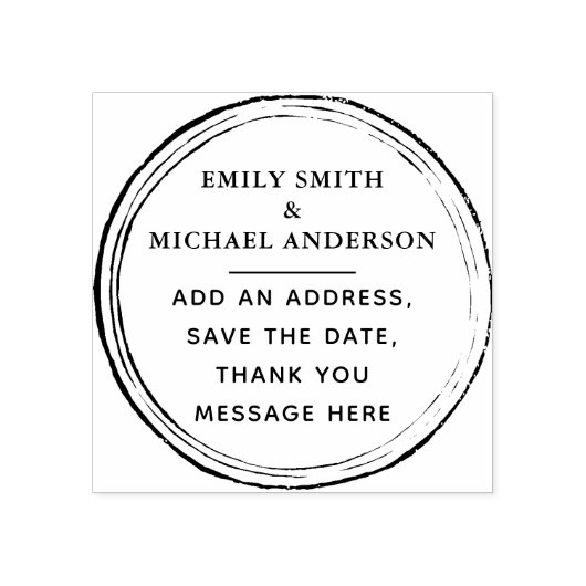 カスタムスタンプカスタム文字素朴グランジヴィンテージ ラバースタンプ (インプリント)