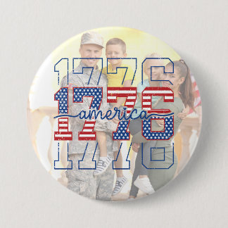 カスタムスターズ&ストライプス1776アメリカ記念日 缶バッジ