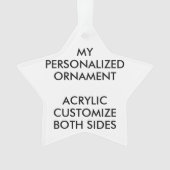 カスタムスターパーソナライズされたアクリルオーナメント オーナメント (正面)