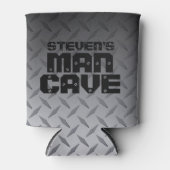 カスタムスチールダイヤモンドプレートマンケーブ 缶クーラー (正面)