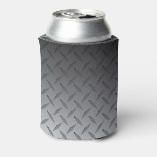 カスタムスチールダイヤモンドプレートマンケーブ 缶クーラー (缶裏面)