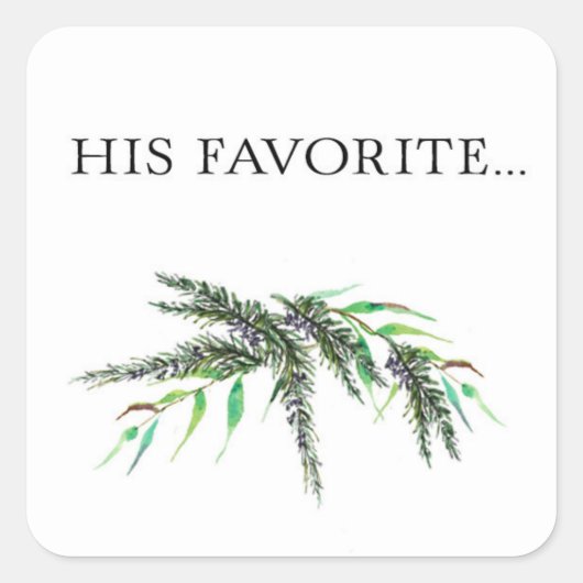 カスタムステッお気に入りのク スクエアシール (正面)