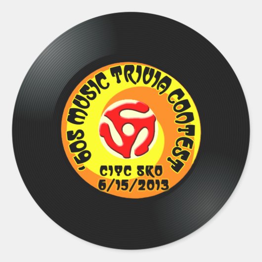 カスタムステッカー7 ラウンドシール (正面)