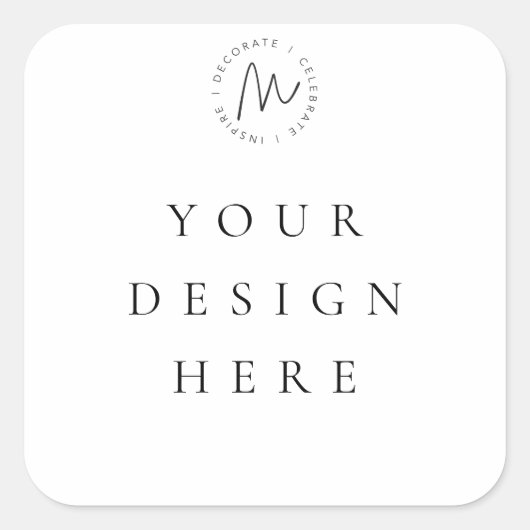 カスタムステッカー スクエアシール (正面)
