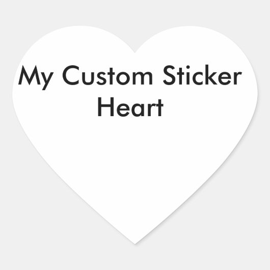 カスタムステッカー – ハート型 ハートシール (正面)