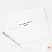 カスタムステッカー – ハート型 ハートシール (封筒)