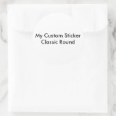 カスタムステッカー – 大きい丸型 ラウンドシール (バッグ)