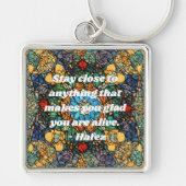 カスタムステンドグラスのモザイク模様ペルシアの贈り物 キーホルダー (正面)