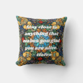 カスタムステンドグラスのモザイク模様ペルシアの贈り物 クッション (正面)