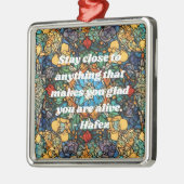 カスタムステンドグラスのモザイク模様ペルシアの贈り物 メタルオーナメント (左)