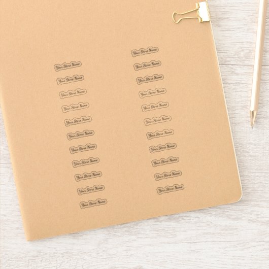 カスタムストア名数々の シール (ノートブック)