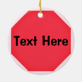 カスタムストップ絵文字 セラミックオーナメント (裏面)