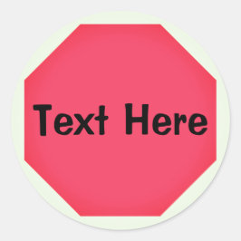 カスタムストップ絵文字 ラウンドシール