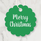 カスタムストライプのクリスマスのキッチンホリデーギフトラベル フェイバータグ (裏面)