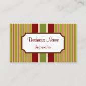 カスタムストライプの名刺 名刺 (正面)