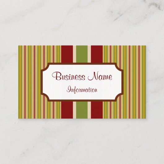 カスタムストライプの名刺 名刺 (正面)