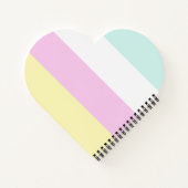 カスタムストライプの新学期 ノートブック (裏面)