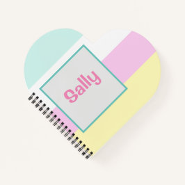 カスタムストライプの新学期 ノートブック