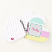 カスタムストライプの新学期 ノートブック (内部)