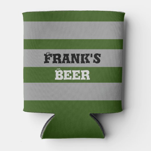 カスタムストライプはっきりした父の日 缶クーラー (正面)