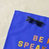 カスタムストライプは人話を愛する ビーチタオル (インサイチュ)