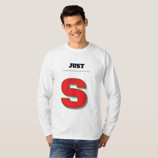 カスタムストリートウェアタイポグラフィ「JUST [選べる文字]」 Tシャツ