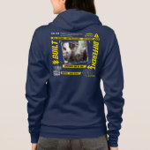 カスタムストリートウェア 猫好き おもしろTシャツ パーカ (裏面)