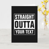 カスタムストレートアウトおもしろいグリーティング カード (黄色い花)