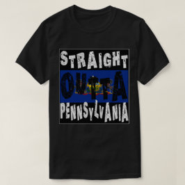 カスタムストレートアウトタペンシルバニアミームティー Tシャツ