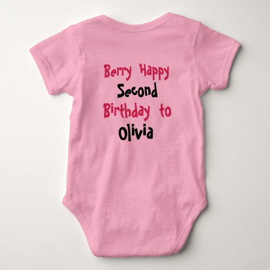 カスタムストロベリーパン 2周年 おいしさの軌跡 ベビーボディスーツ (裏面)