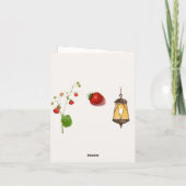 カスタムストロベリーフラットカード ノートカード (裏面)