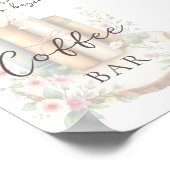 カスタムストーリーブックワイルドフラワーコーヒーバーポスター ポスター (角)