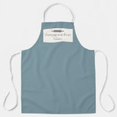 カスタムストーンブルーシェフまたはスタッフエプロン エプロン (正面)