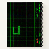 カスタムスネークゲームレトロノート螺旋ノート ノートブック (裏面)