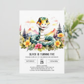 カスタムスネークチルドレン誕生日 招待状 (スタンド正面)