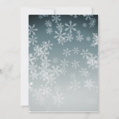 カスタムスノーフレークのクリスマスグリーティングカード (裏面)