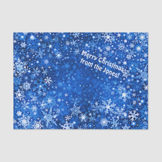 カスタムスノーフレークティッシュペーパー 薄葉紙 (正面)