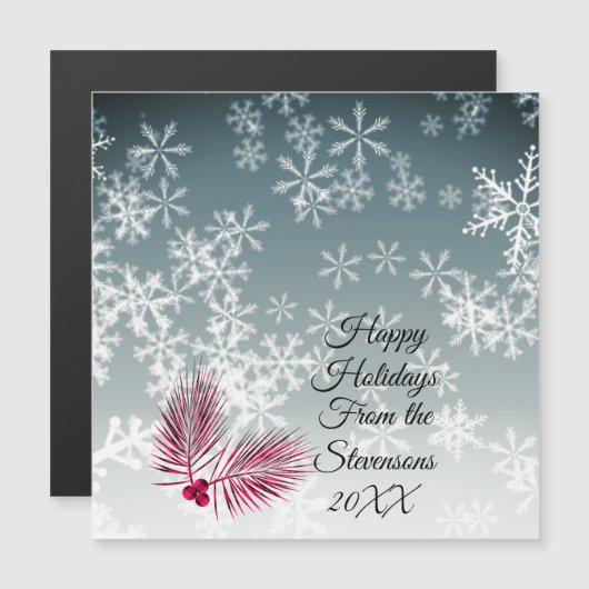 カスタムスノーフレークパーソナライズされたクリスマス (正面/裏面)