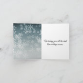 カスタムスノーフレーク・クリスマス ノートカード (内部)