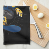 カスタムスノーボーダースノーボーディングショップビッグエア キッチンタオル (四つ折り)