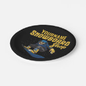 カスタムスノーボーダースノーボーディングショップビッグエア ペーパープレート (アングル)