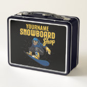 カスタムスノーボーダースノーボーディングショップビッグエア メタルランチボックス (裏面)