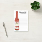 カスタムスパイシーなホットソースの食料品店ショッピングリスト ポストイット (オフィス)
