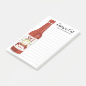 カスタムスパイシーなホットソースの食料品店ショッピングリスト ポストイット (アングル)