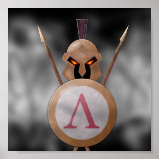 カスタムスパルタンキャンバス ポスター (正面)