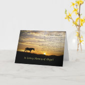 カスタムスピリチュアル悔やみや弔慰詩 カード (黄色い花)