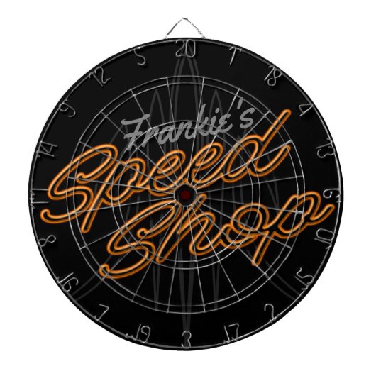 カスタムスピードショップピントリ改造ピンガレージダーク ダーツボード (正面)