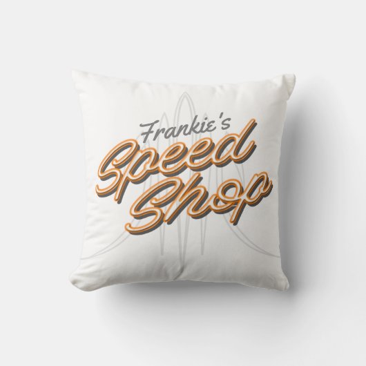 カスタムスピードショップピントリ改造ピンガレージ クッション (正面)